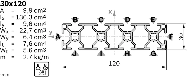 STRUT PROFILE 30X120            Q&E — photo 3 of 4
