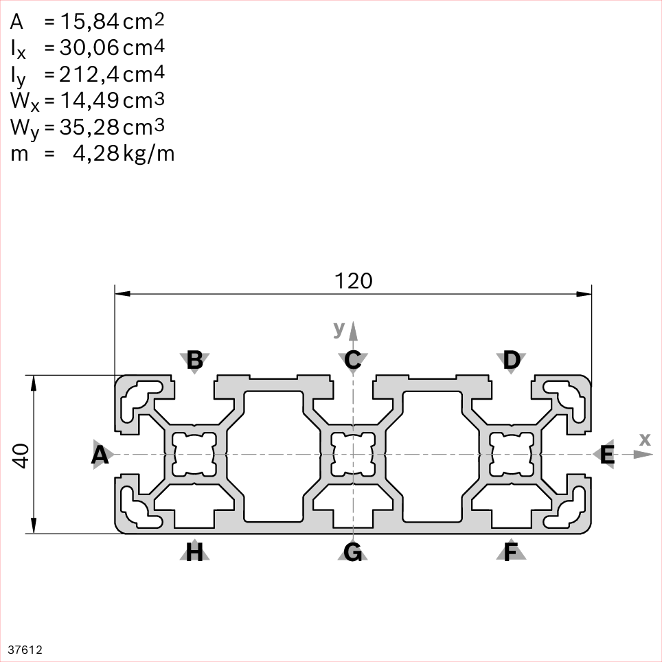 STRUT PROFILE 40X120L 5N        Q&E — photo 3 of 3