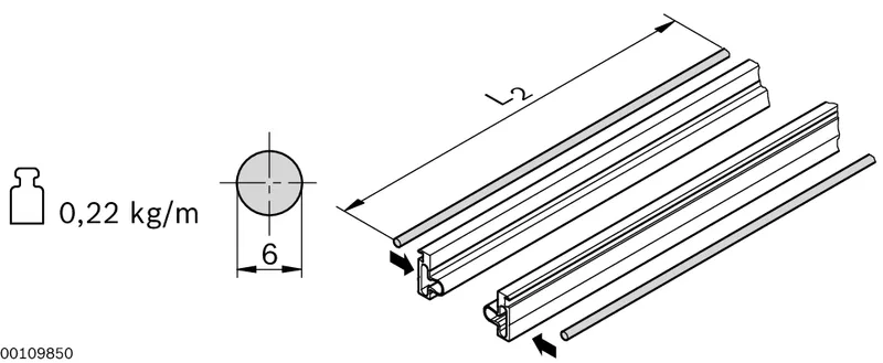 GUIDE ROD LF6S VA — photo 2 of 3