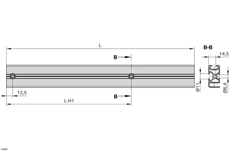 FRAME PROFILE 22.5X45 DF - RIGHT — photo 2 of 2
