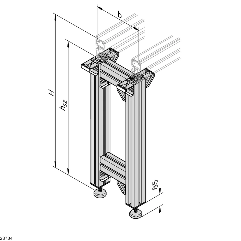 CONVEYOR LEG SET SZ 2 — photo 3 of 4