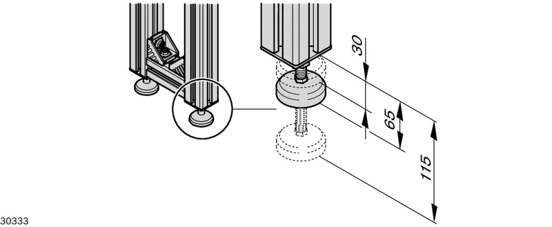 CONVEYOR LEG SET SZ 1/L — photo 2 of 4