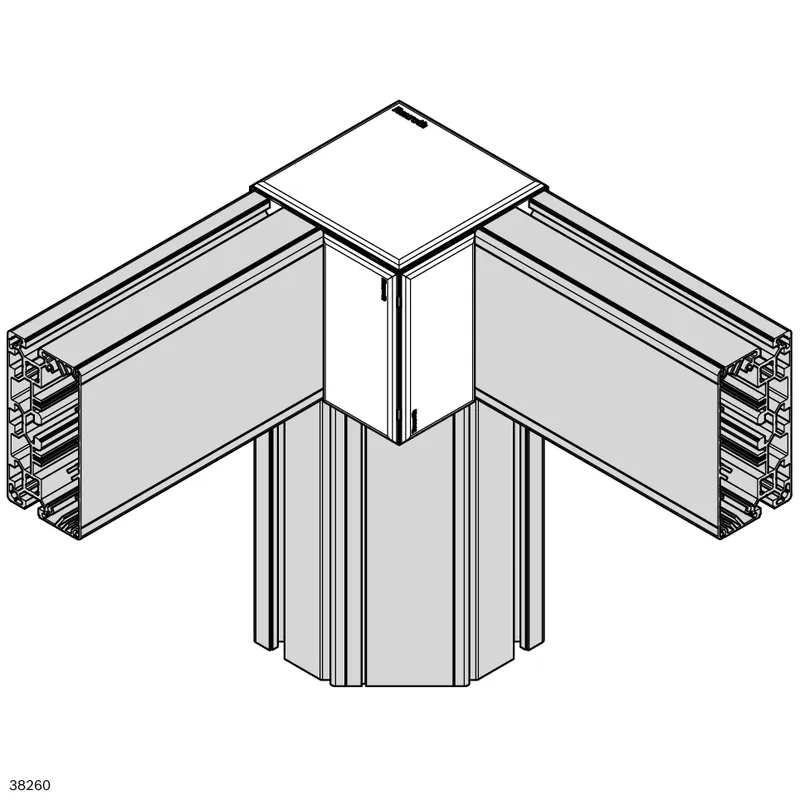 CABLE GUIDE PROFILE 120X120 M12/M12 — photo 2 of 3