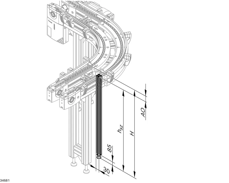 CONVEYOR LEG SET SZ 2/K-R — photo 2 of 2