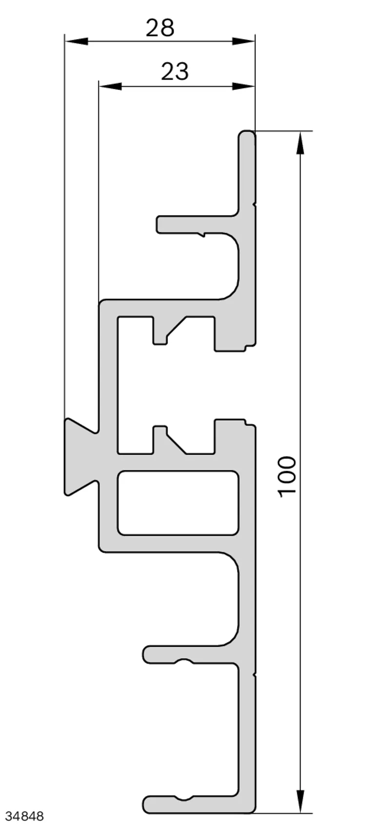 SECTION PROFILE MB AL 1/2 L VAR — photo 5 of 5