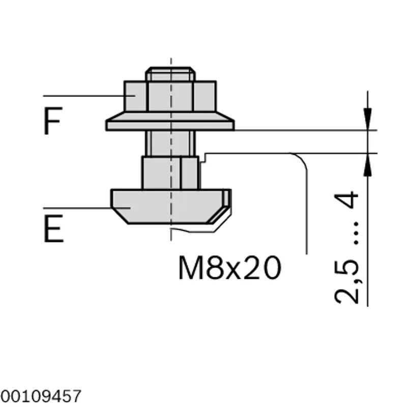 FASTENING PARTS KIT M8X19 — photo 2 of 3