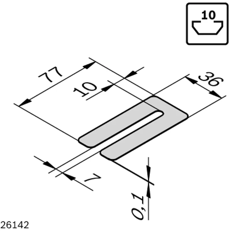 SHIM BEARING 10MM .1MM LS4 — photo 2 of 3