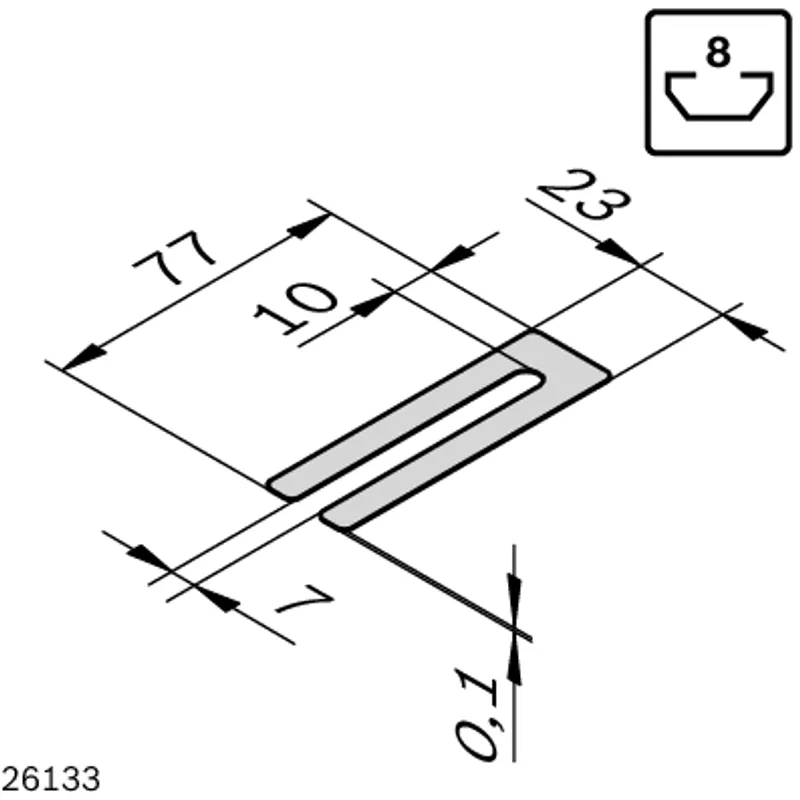 SHIM BEARING  8MM .1MM LS4 — photo 2 of 3