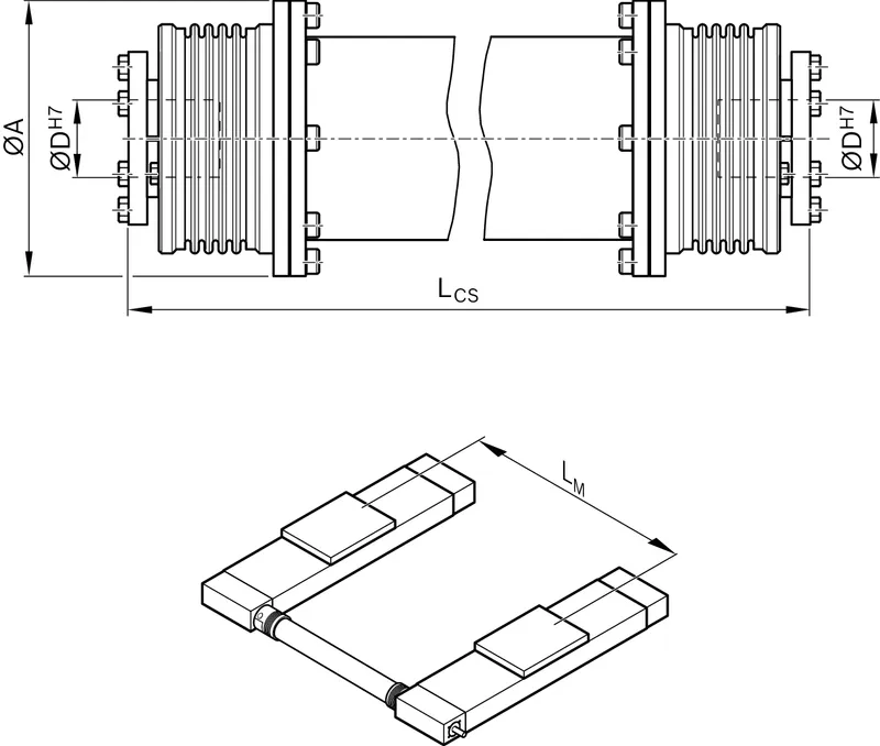 CONNECTING SHAFT MKR-080/-110/-145 / MLR-080/-110 — photo 2 of 2