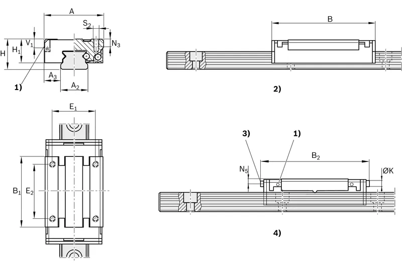 MINIATURE RUNNER BLOCK RESIST NRII MWA-015-SLS-C1-P-0 — photo 2 of 3