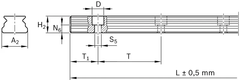 MINIATURE GUIDE RAIL RESIST NRII MSA-020-SNS-N-MA-AB — photo 2 of 2