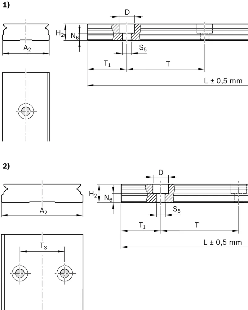 MINIATURE GUIDE RAIL RESIST NRII MSA-015-BNS-P-MA-AB — photo 2 of 2