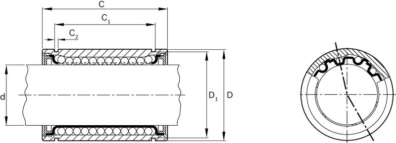 STANDARD LINEAR BUSHING KBM-3-NR            & — photo 2 of 3