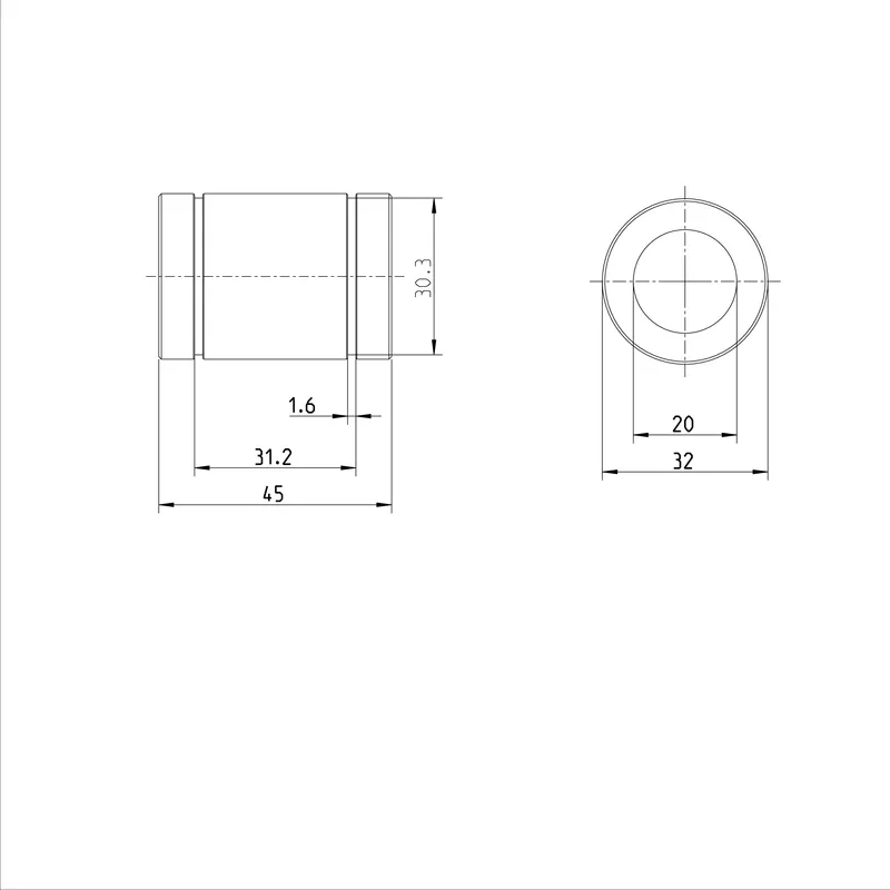STANDARD LINEAR BUSHING KBM-20-NR           & — photo 3 of 3