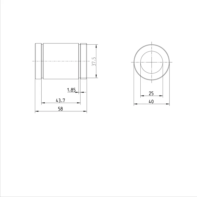 STANDARD LINEAR BUSHING KBM-25-NR           & — photo 3 of 3