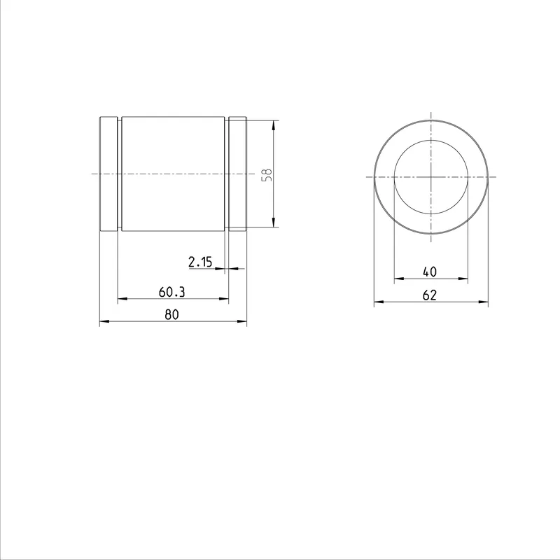 STANDARD LINEAR BUSHING KBM-40-D — photo 3 of 3