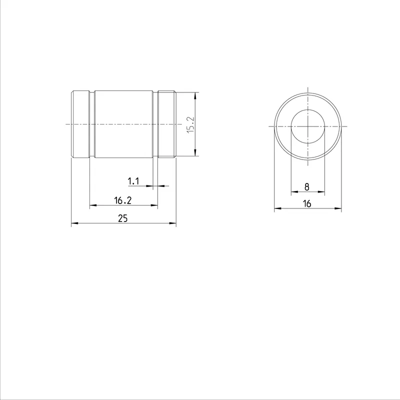 STANDARD LINEAR BUSHING KBM-8-DD-NR         & — photo 3 of 3
