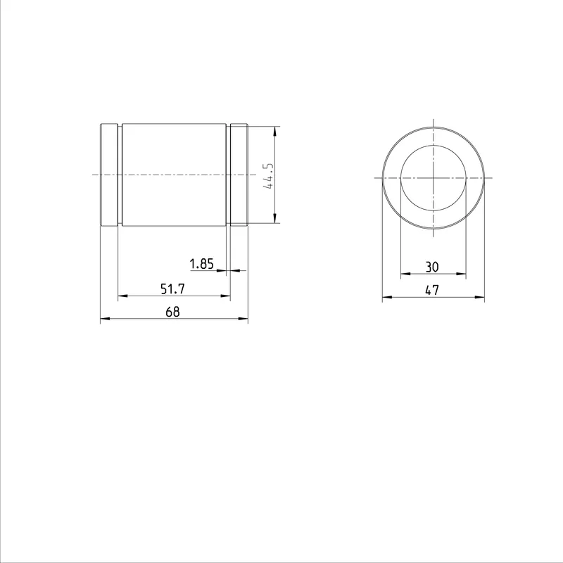 STANDARD LINEAR BUSHING KBM-30-DD-NR        & — photo 3 of 3
