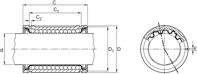 STANDARD LINEAR BUSHING KBM-E-25 — photo 2 of 3