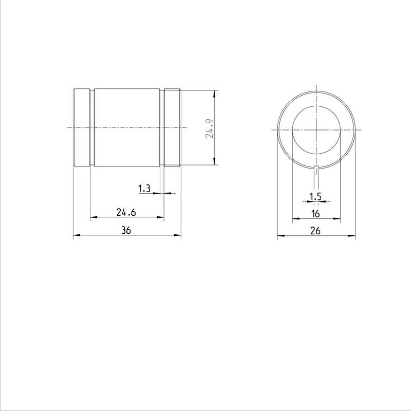 STANDARD LINEAR BUSHING KBM-E-16-DD — photo 3 of 3