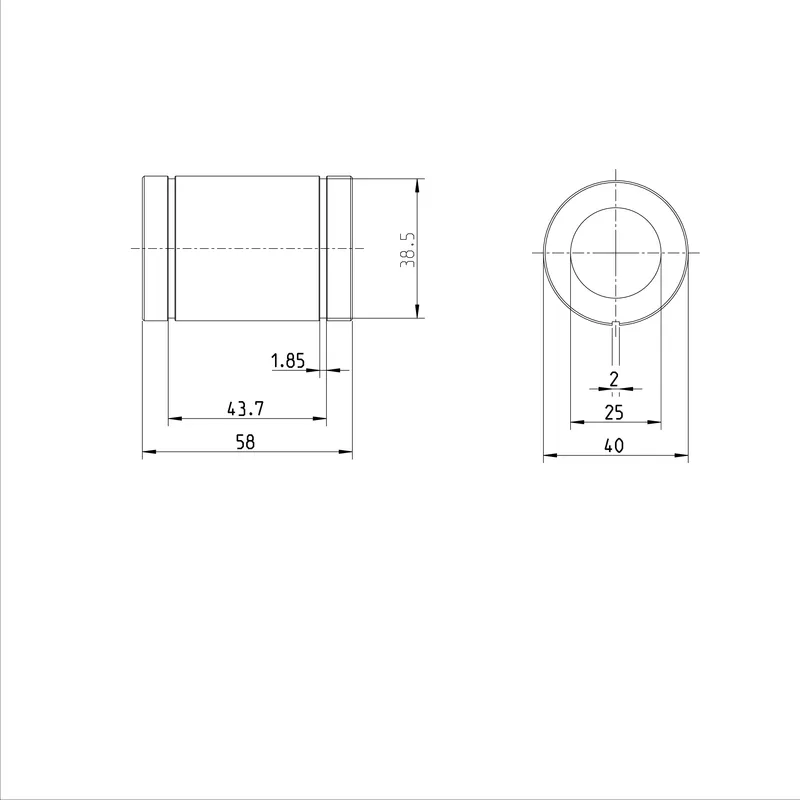 STANDARD LINEAR BUSHING KBM-E-25-DD — photo 3 of 3