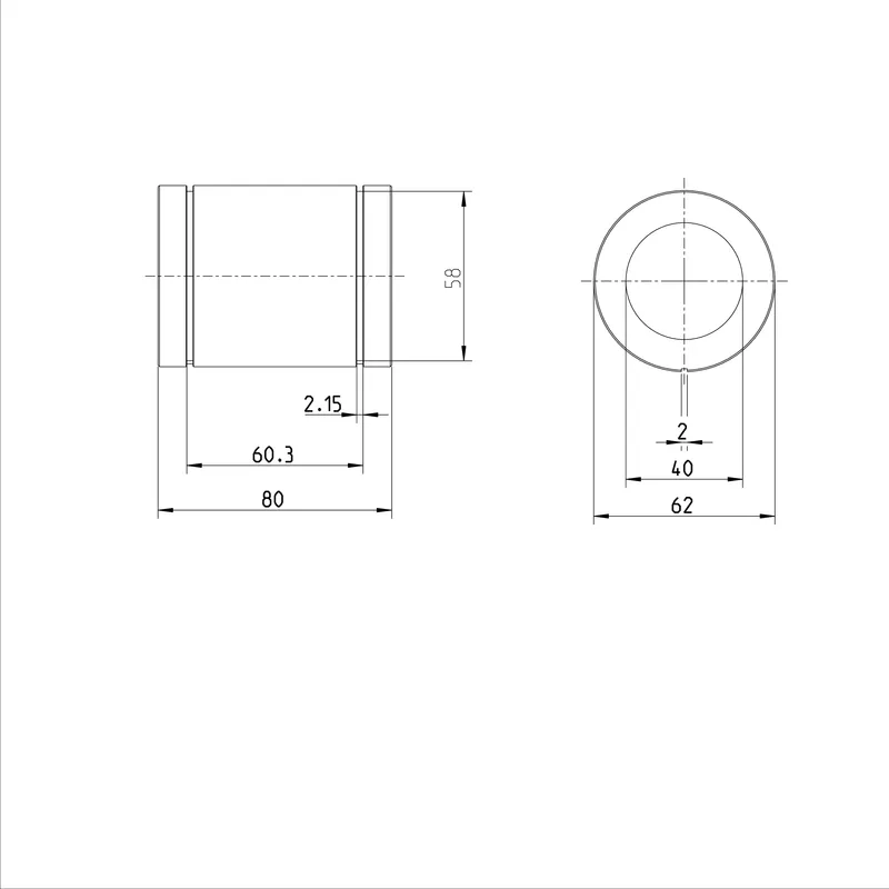 STANDARD LINEAR BUSHING KBM-E-40-DD — photo 3 of 3