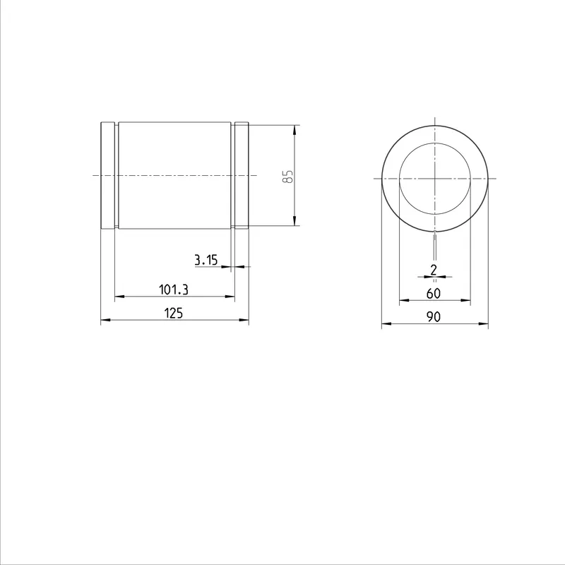 STANDARD LINEAR BUSHING KBM-E-60-DD — photo 3 of 3