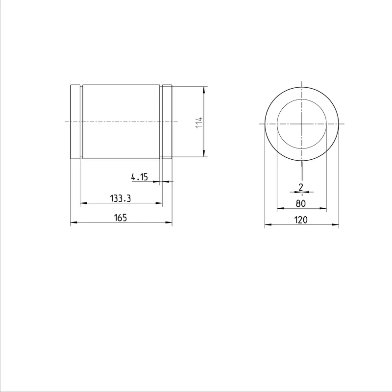 STANDARD LINEAR BUSHING KBM-E-80-DD — photo 3 of 3