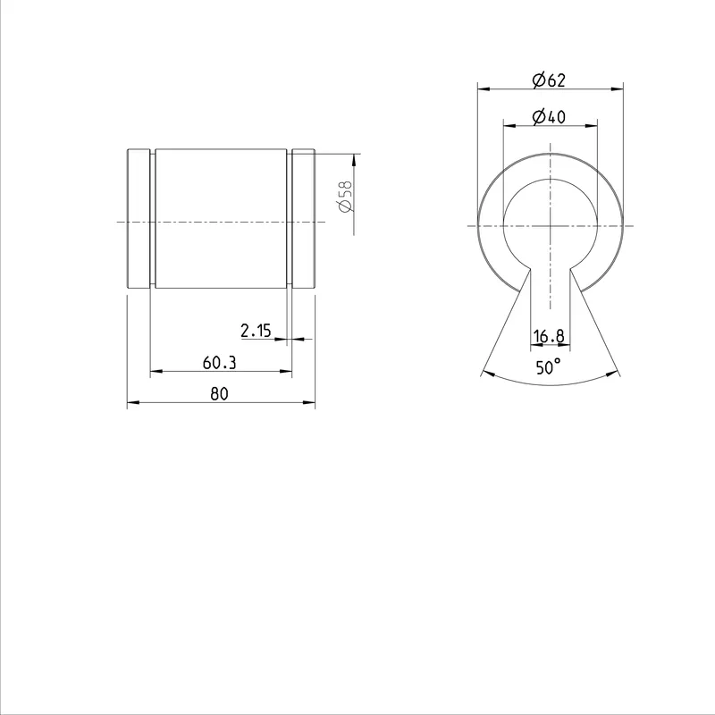 STANDARD LINEAR BUSHING KBM-O-40 — photo 3 of 3