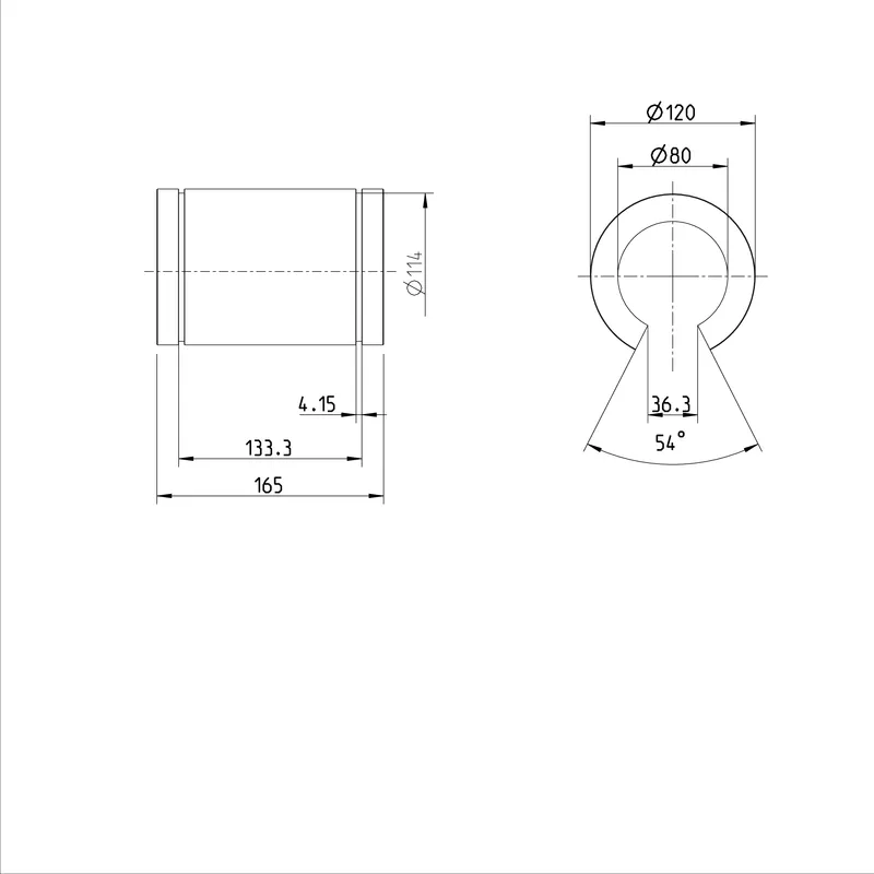 STANDARD LINEAR BUSHING KBM-O-80-VD — photo 3 of 3