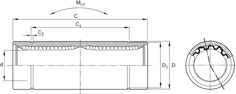 STANDARD LINEAR BUSHING KBMT-12-DD — photo 2 of 3