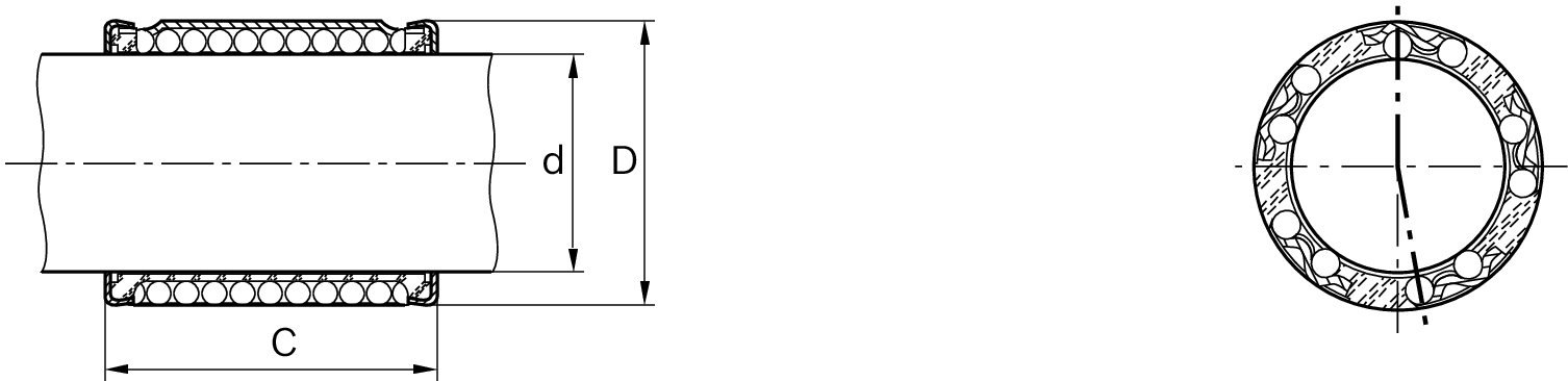 COMPACT LINEAR BUSHING KBC-25-DD — photo 2 of 3