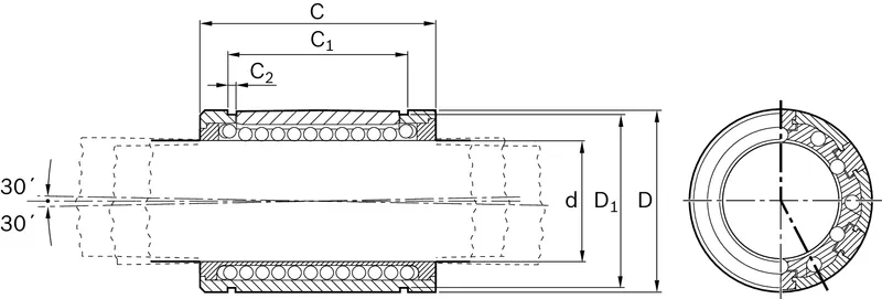 SUPER LINEAR BUSHING KBA-30-DD — photo 2 of 3