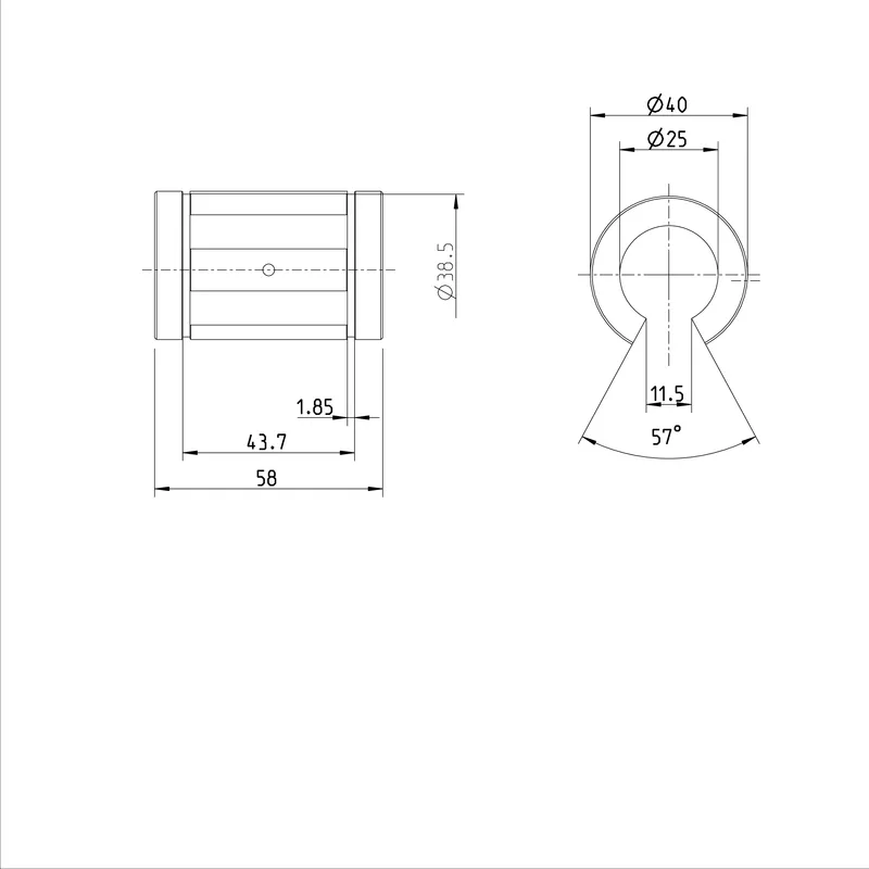 SUPER LINEAR BUSHING KBA-O-25-DD — photo 3 of 3