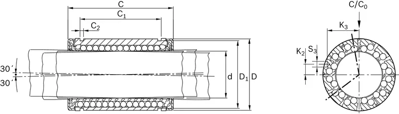 SUPER LINEAR BUSHING KBSH-20-D — photo 2 of 3