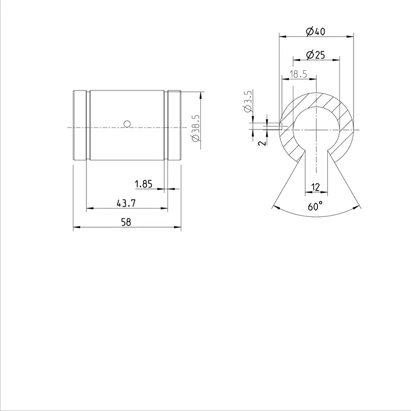 SUPER LINEAR BUSHING KBSH-O-25-VD — photo 3 of 3