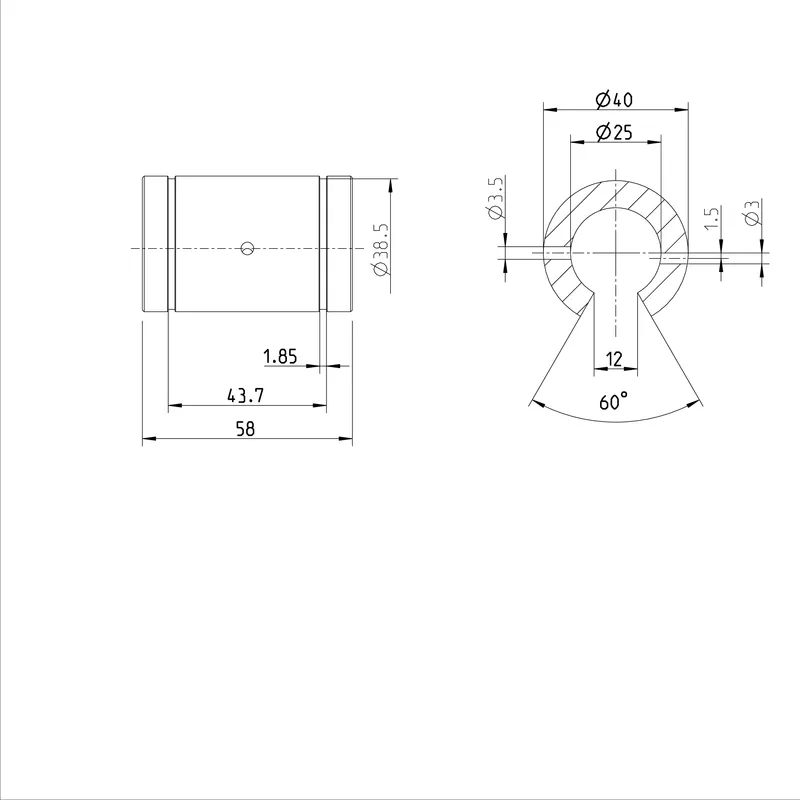 SUPER LINEAR BUSHING KBH-O-25-D — photo 3 of 3