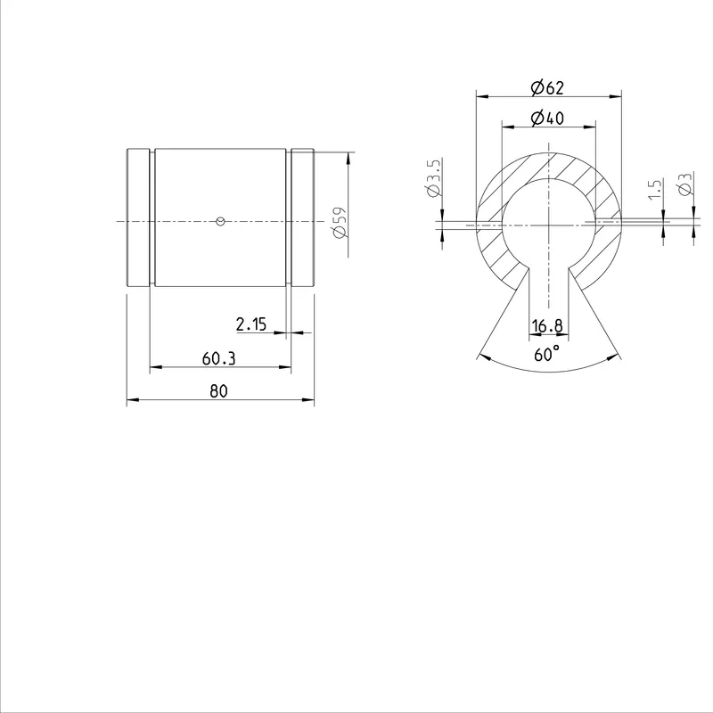 SUPER LINEAR BUSHING KBH-O-40-D — photo 3 of 3