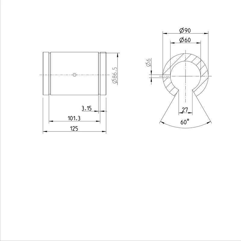 SUPER LINEAR BUSHING KBH-O-60-D — photo 3 of 3