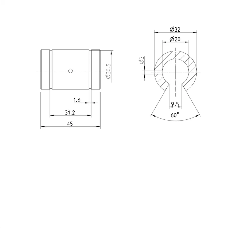 SUPER LINEAR BUSHING KBH-O-20-DD — photo 3 of 3