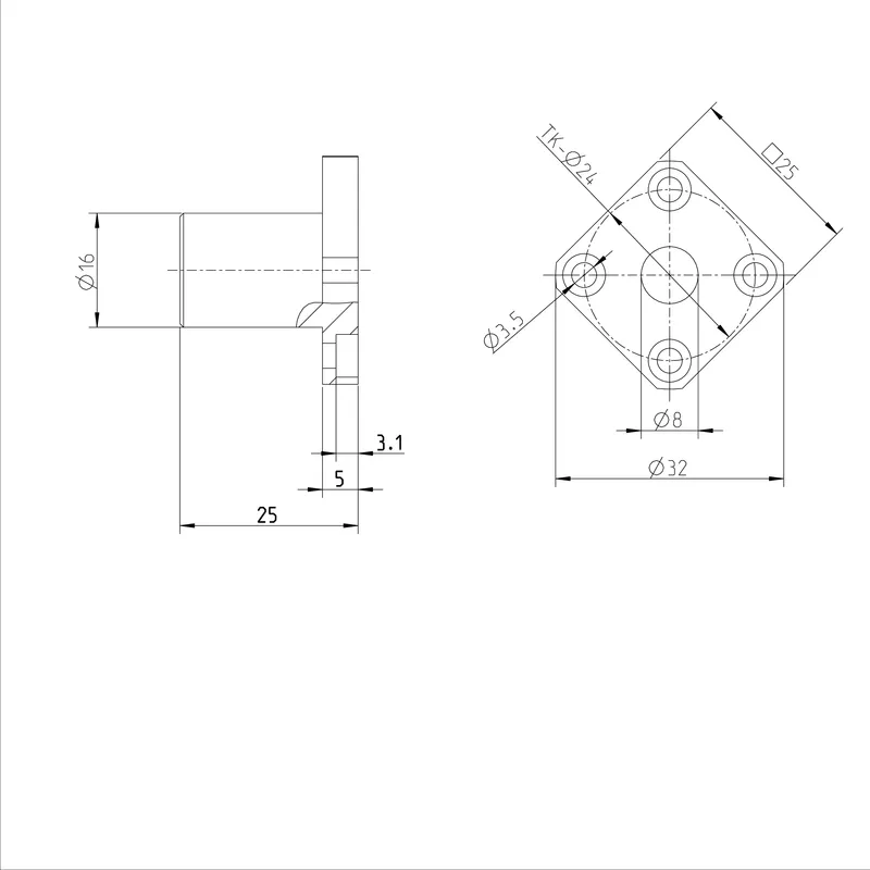FLANGE LINEAR BUSHING KBMF-8-DD — photo 3 of 3