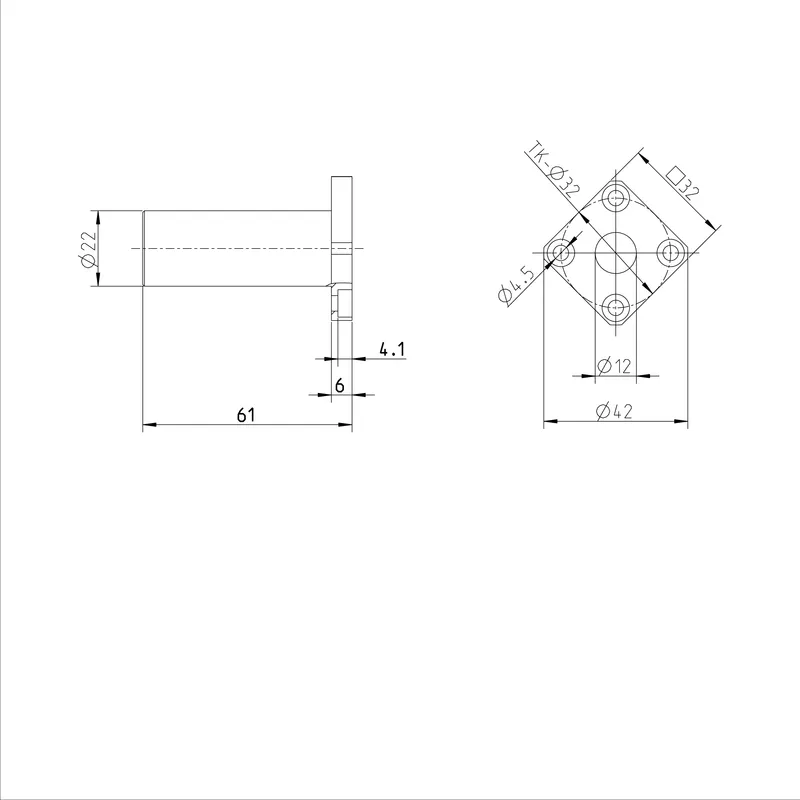 FLANGE LINEAR BUSHING KBMFT-12-DD-NR — photo 3 of 3