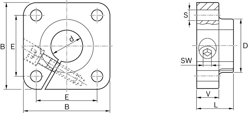 SHAFT SUPPORT BLOCK WBG-25F — photo 2 of 2