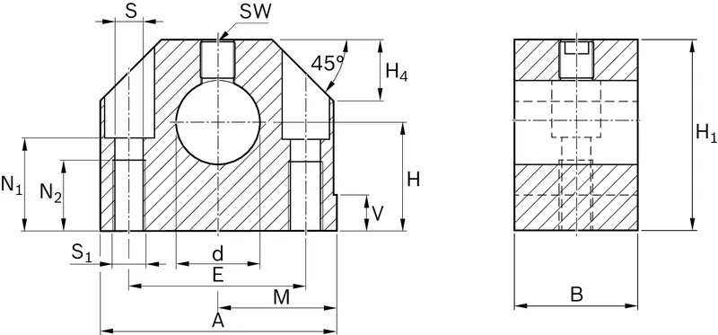 SHAFT SUPPORT BLOCK WBA-12-FO — photo 2 of 2