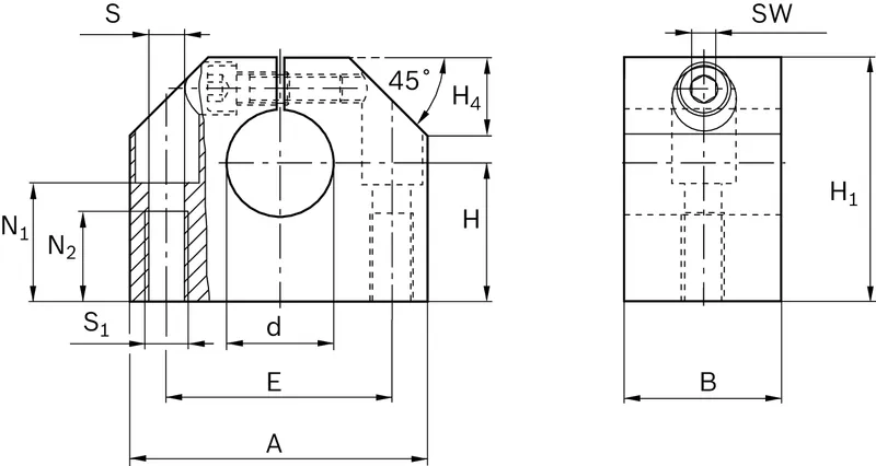 SHAFT SUPPORT BLOCK WBA-20C — photo 2 of 2