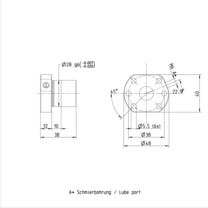 BALL NUT FEM-E-B 16X5RX3-4 — photo 3 of 3