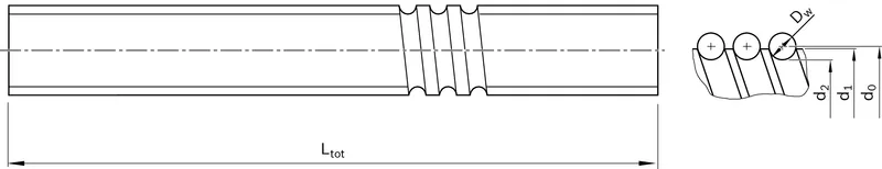 BALL SCREW 40X25RX6         (T7) — photo 2 of 2