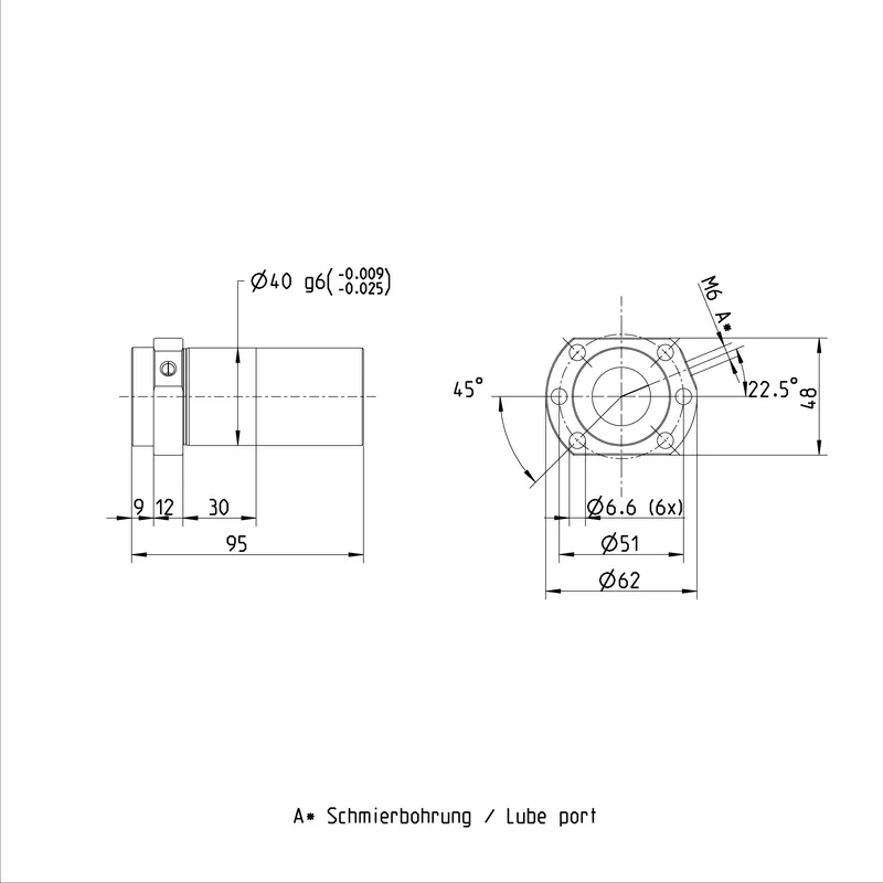 BALL NUT FED-E-B 25X25RX3,5-3X2 — photo 2 of 2
