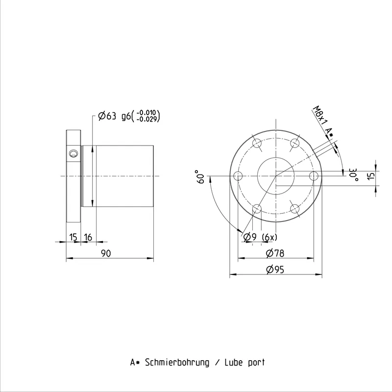 BALL NUT FEM-E-S 40X10RX6-6 — photo 2 of 2