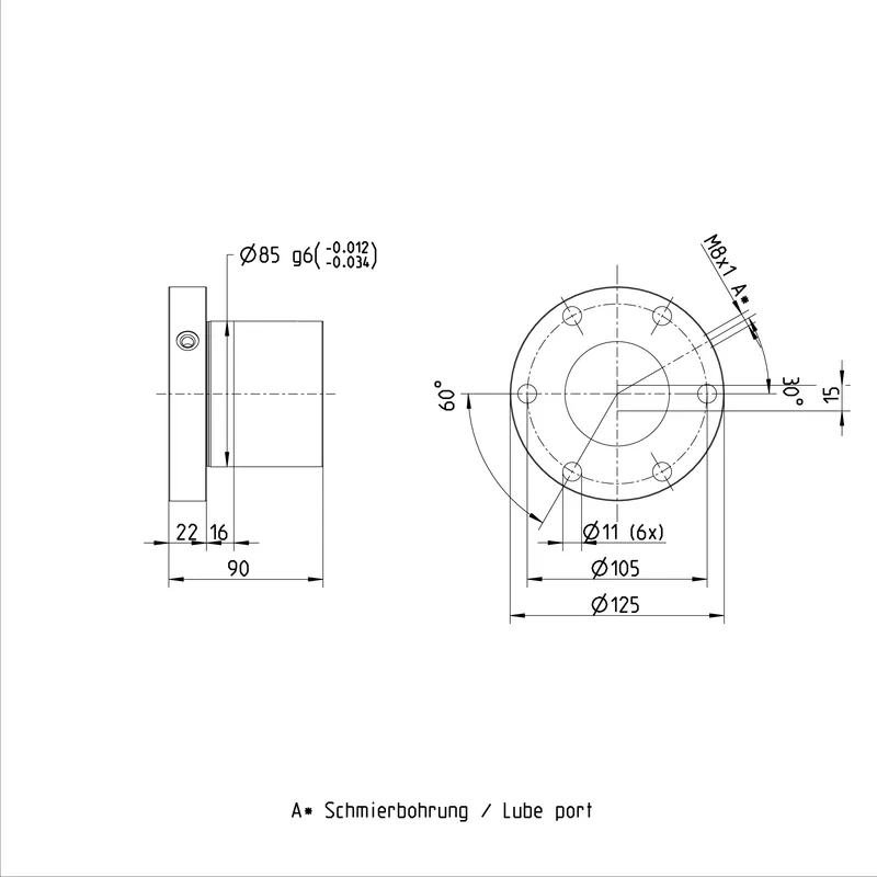 BALL NUT FEM-E-S 63X10RX6-6 — photo 2 of 2